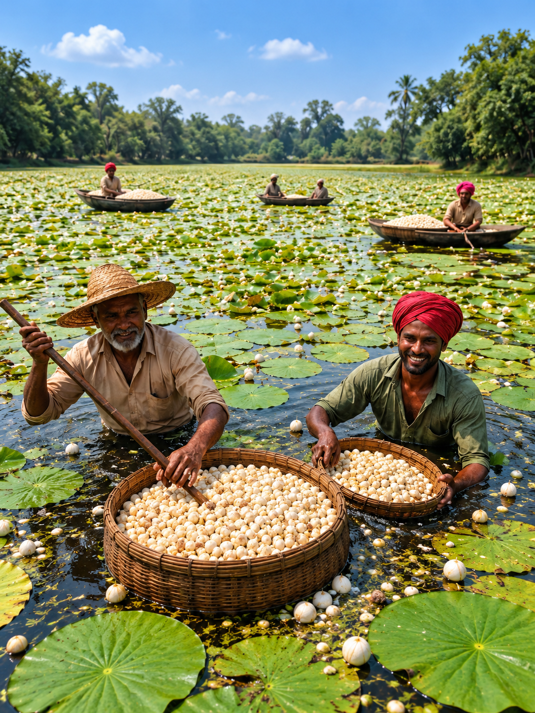 Makhana cultivation